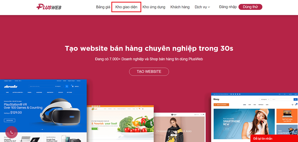 Hướng dẫn tạo website dùng thử miễn phí